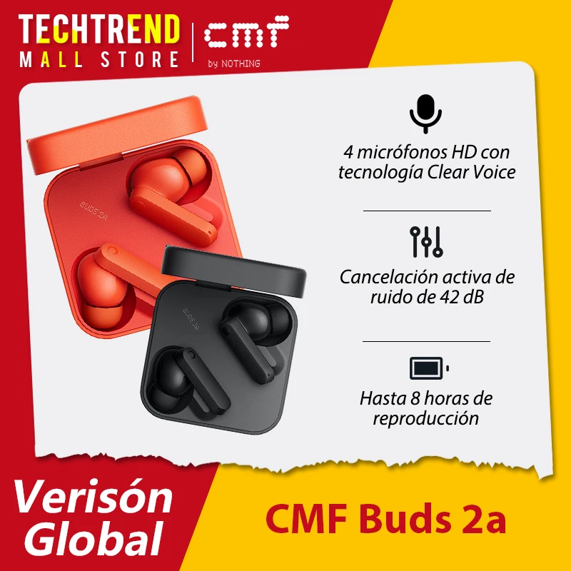 Auriculares CMF Buds 2a con ANC