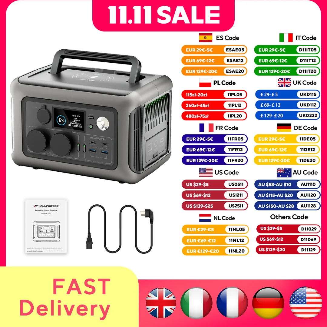 Estación de energía portátil ALLPOWERS R600