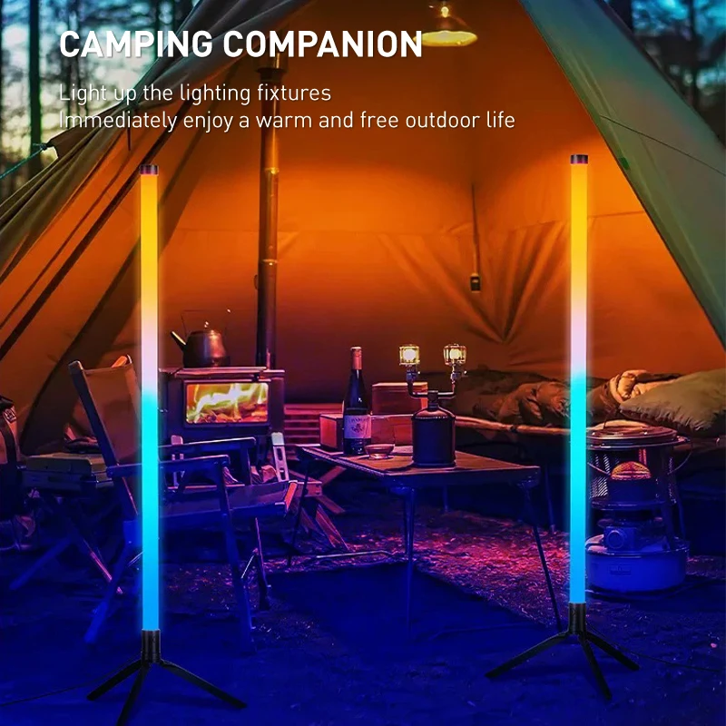 Lámpara de pie LED RGB moderna