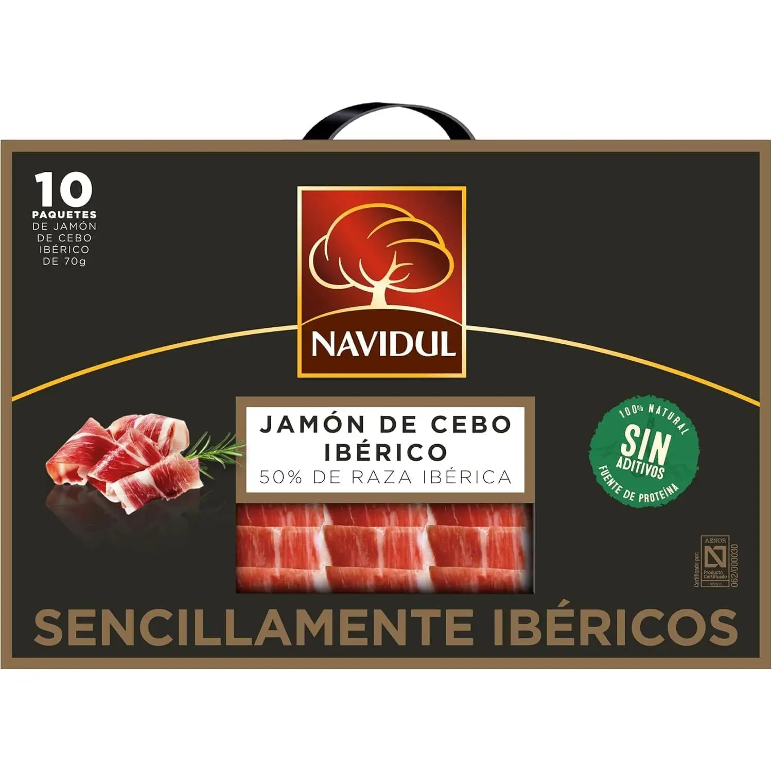 Maletín de jamón y paleta Navidul