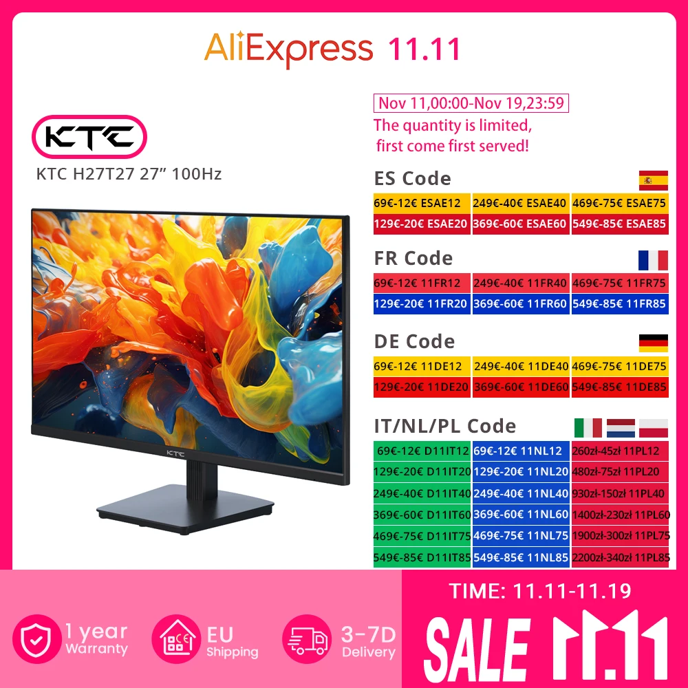 Monitor de juegos KTC H27T27 27 pulgadas