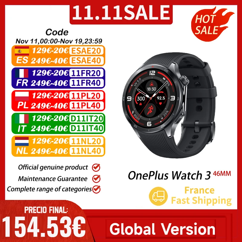 OnePlus Watch 3 AMOLED 32GB