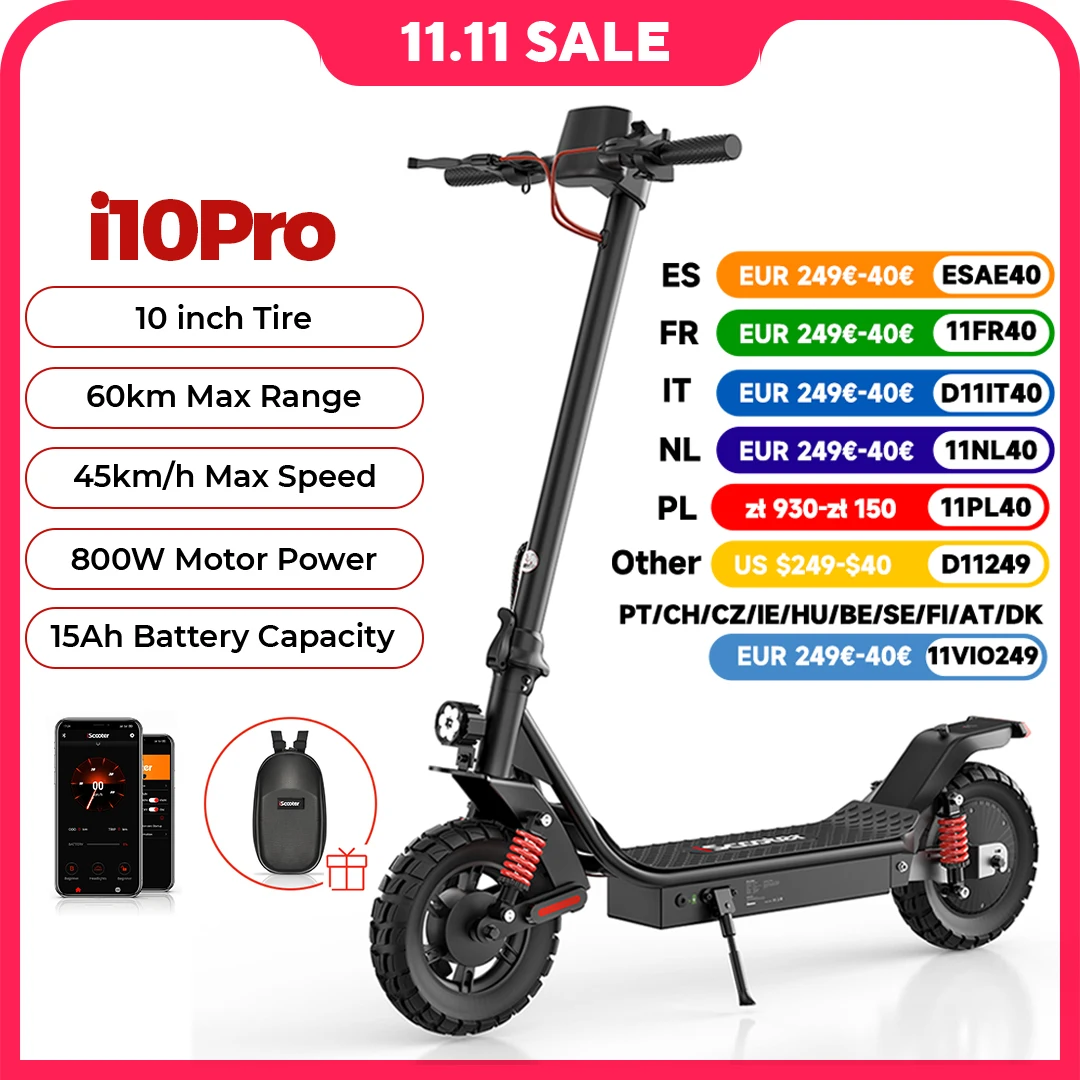 Patinete eléctrico iScooter i10Pro