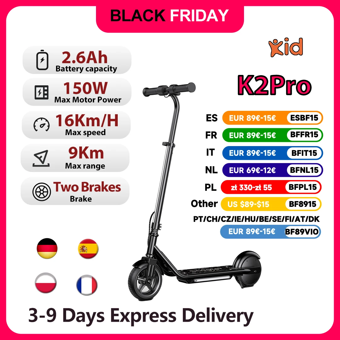 Patinete eléctrico para niños K2Pro