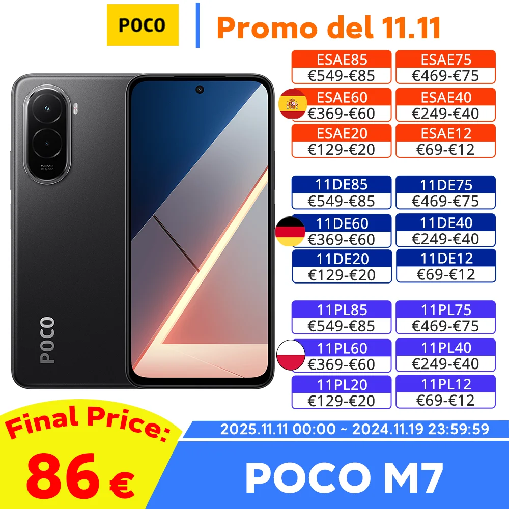 Poco M7  RAM:  6 GB | ROM: 128 GB