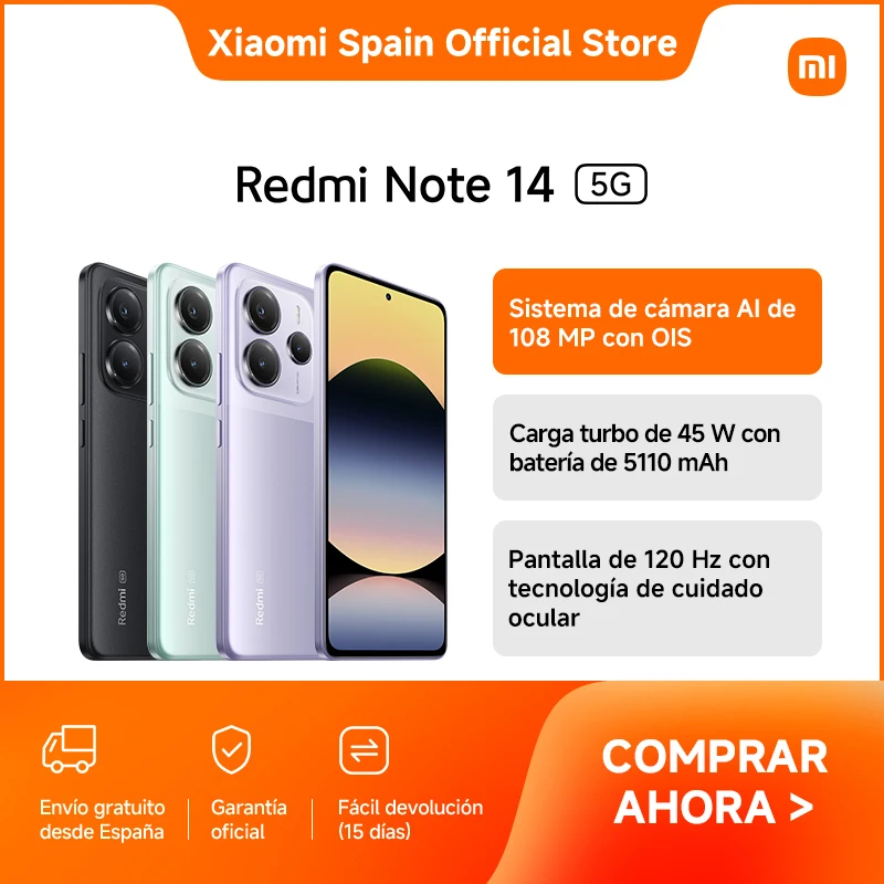 Redmi Note 14 5G con 108 MP