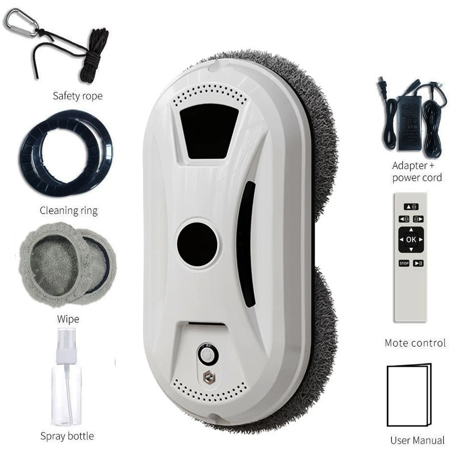 Robot aspirador limpiacristales eléctrico