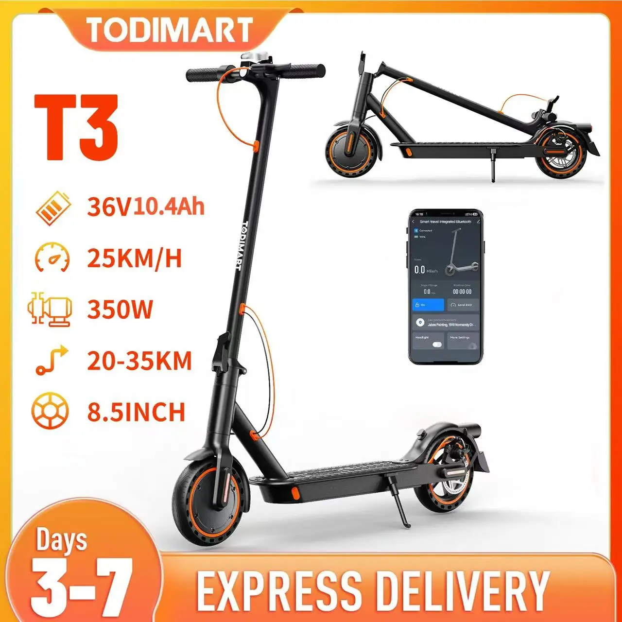 Scooter eléctrico Todimart T3