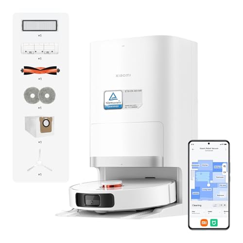 XIAOMI Robot Vacuum X20+ - Robot Aspirador y fregasuelos con Sistema Inteligente de navegación láser (LDS), Succión de 6000 Pa, Blanco (Versión ES)