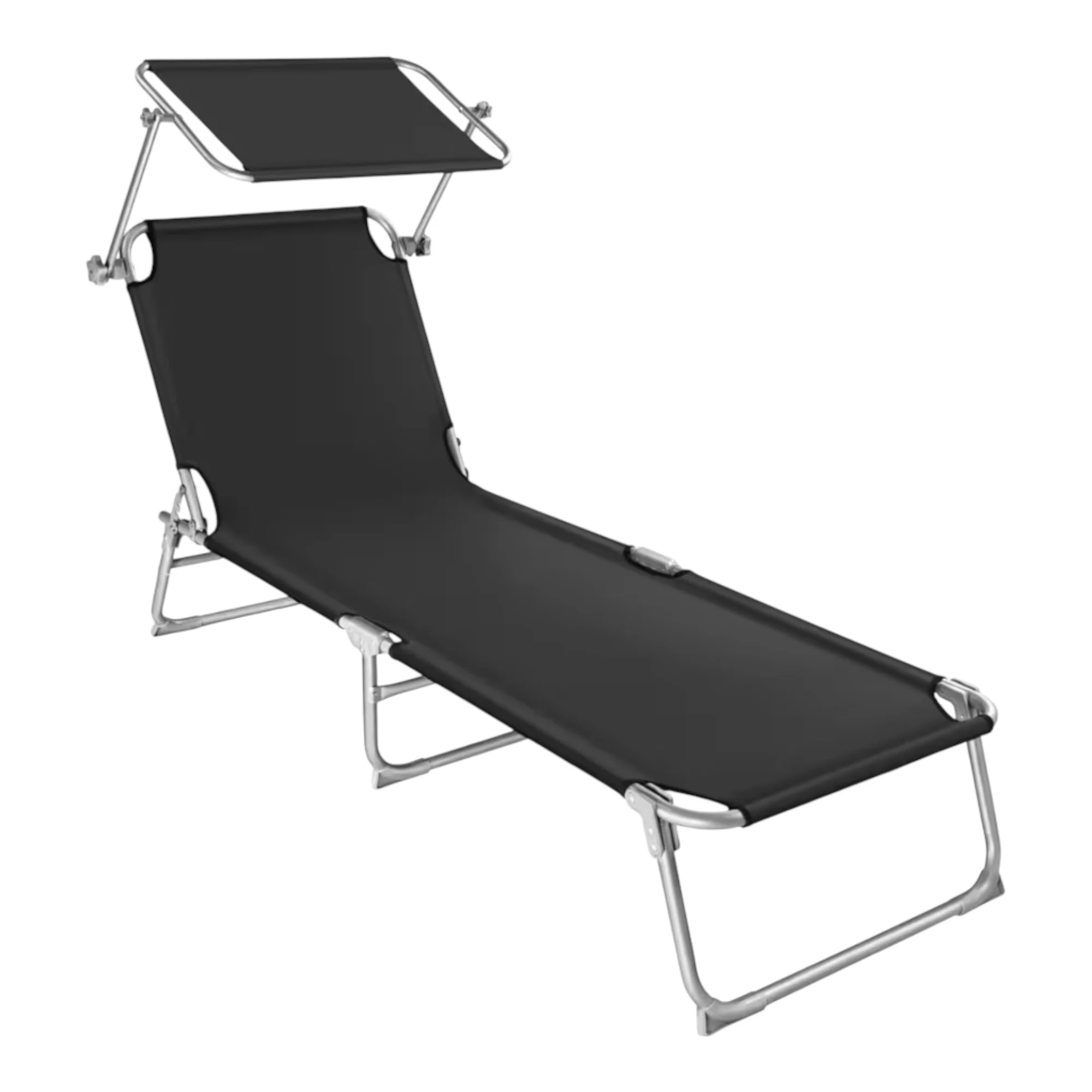 Tumbona de playa con parasol