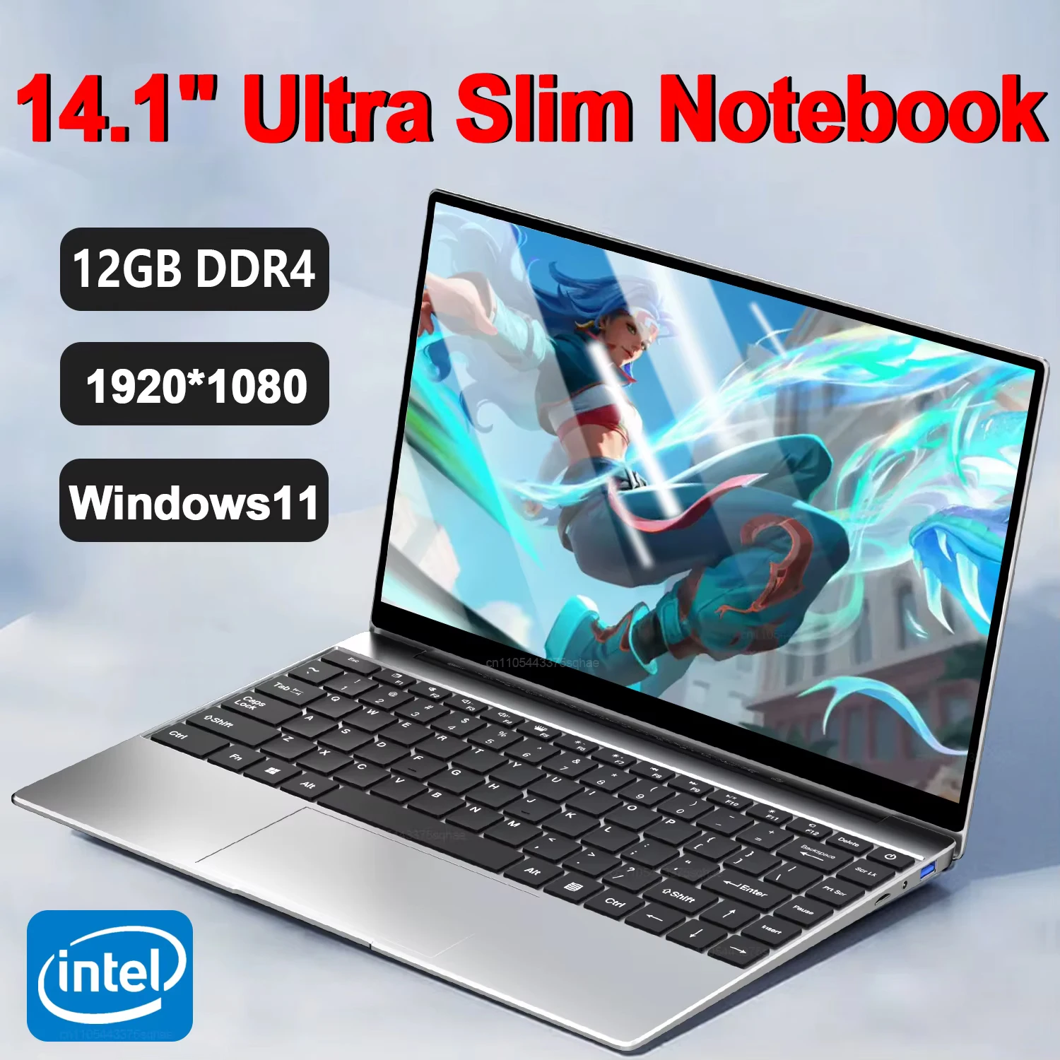 Laptop Windows 11 14.1" Atom A3950 12GB RAM 2TB SSD