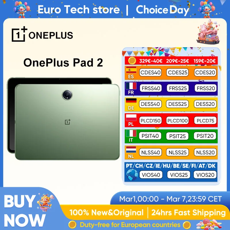 Potente tablet OnePlus Pad 2 con pantalla de 12.1'' 144Hz.