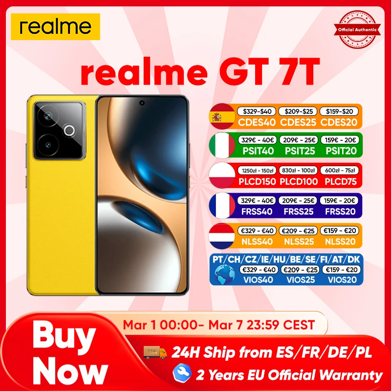 Realme GT 7T  RAM:  12 GB | ROM: 256 GB