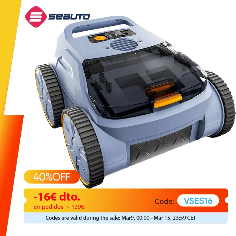 Robot limpieza de piscina Seauto 180W