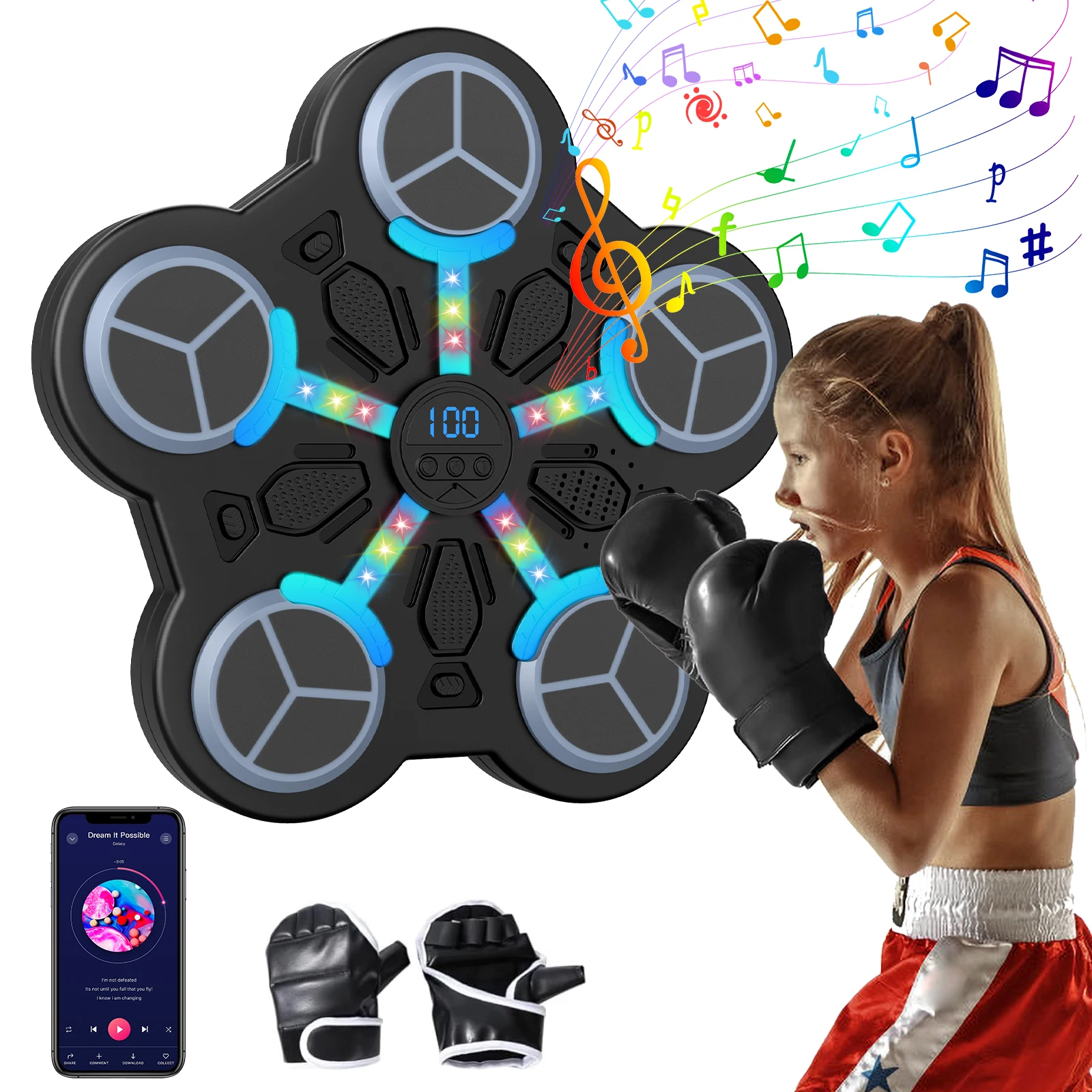 Entrenador de boxeo Bluetooth para niños