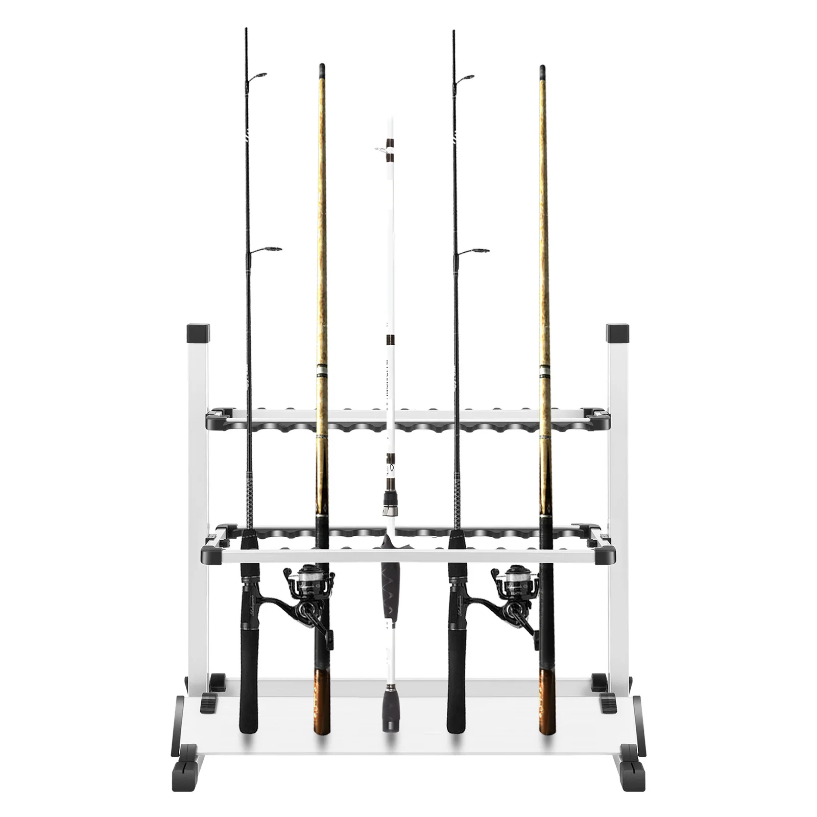 Soporte para cañas de aluminio