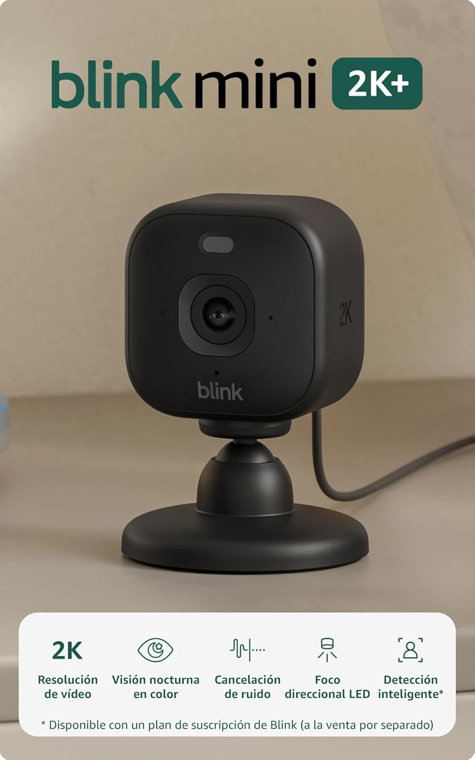 Cámara de seguridad Blink Mini 2K+