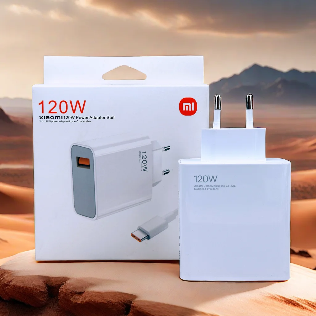 Cargador Original Xiaomi de 120W Turbo Super Carga Rápida, Adaptador EU Tipo C, Cable para Mi 13t 12s Redmi Note 14 13 12 Pro Plus