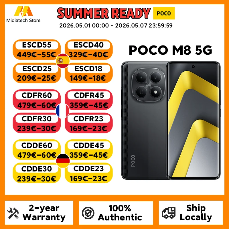 Poco M8  RAM:  8 GB | ROM: 256 GB