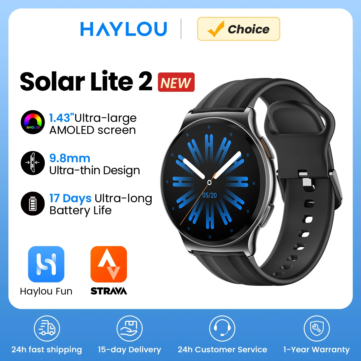 Smartwatch Haylou Solar Lite 2