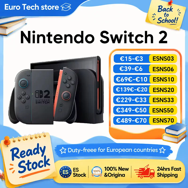 Nintendo Switch 2, Pantalla de 7.9'', Controles Joy-Con, Audio Mejorado, Consola Ajustable, Compatible con Modelos Anteriores, Tres Modos de Juego