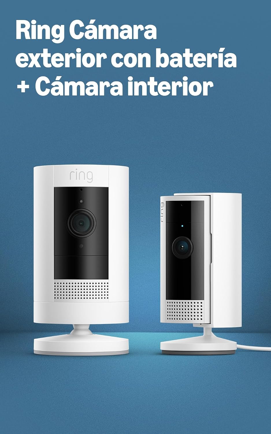 Cámara exterior e interior Ring