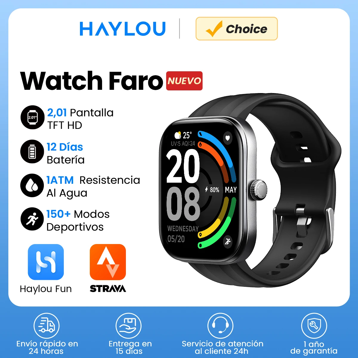 Reloj inteligente Haylou Faro