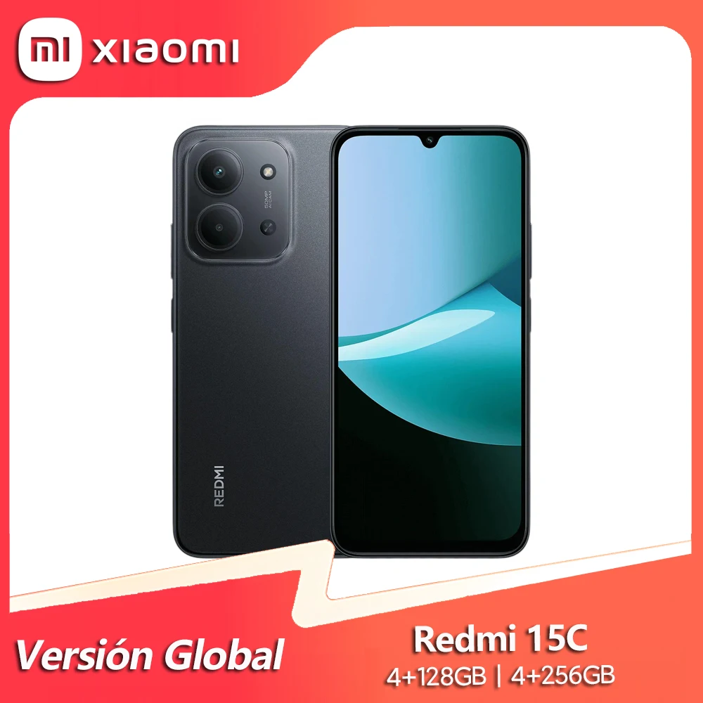 Xiaomi Redmi 15C, MediaTek Helio G81 Ultra, Pantalla de 6.9" 120Hz, Cámara de 50MP, Batería de 6000mAh, NFC