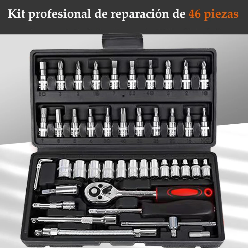 Juego herramientas 46 piezas automoción
